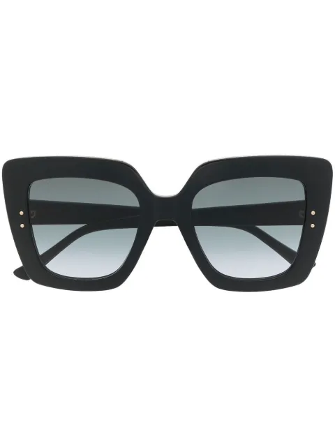Jimmy Choo Eyewear Auri square-frame gradient sunglasses Black AURIG