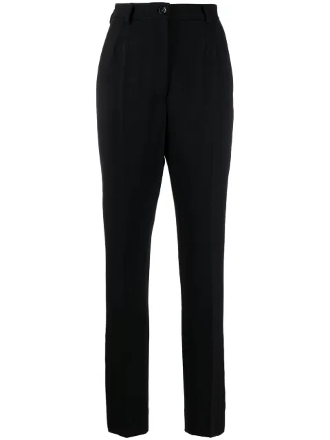 Dolce & Gabbana high-rise tapered trousers Black FTCN5TFUM07