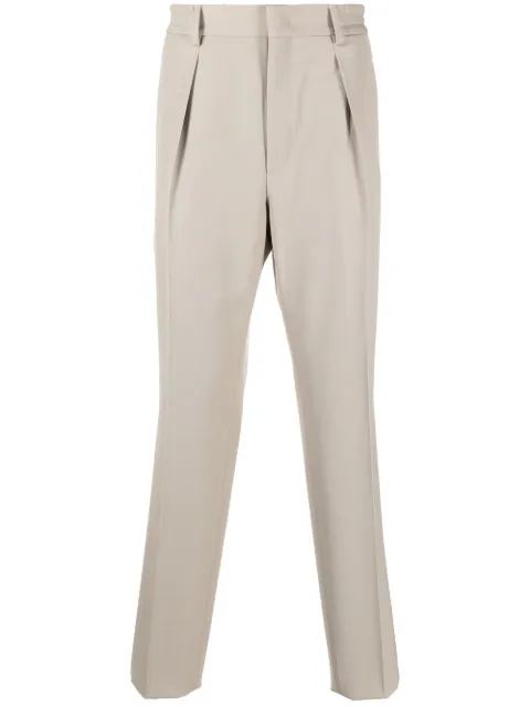 FENDI pleated tailored trousers Neutrals FB0767AL4S