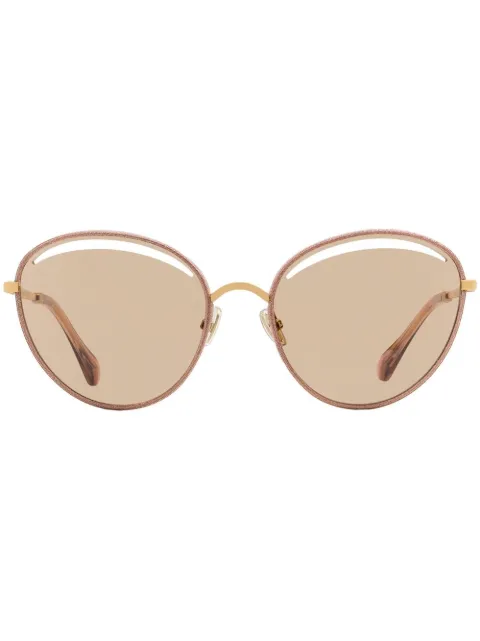 Jimmy Choo Eyewear Malya cut-out sunglasses Neutrals MALYAS