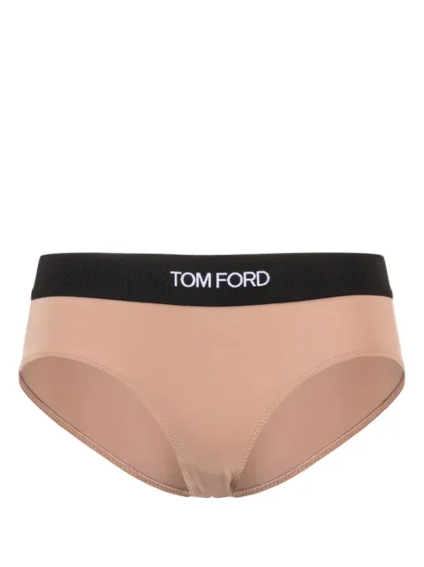 TOM FORD Boy logo-waistband briefs Neutrals KNJ004JEX011