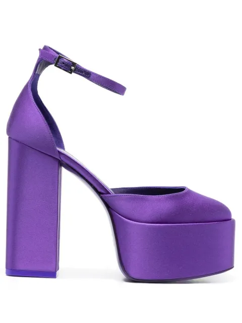 Paris Texas platform 135mm heeled pumps Purple PX874XTSAT