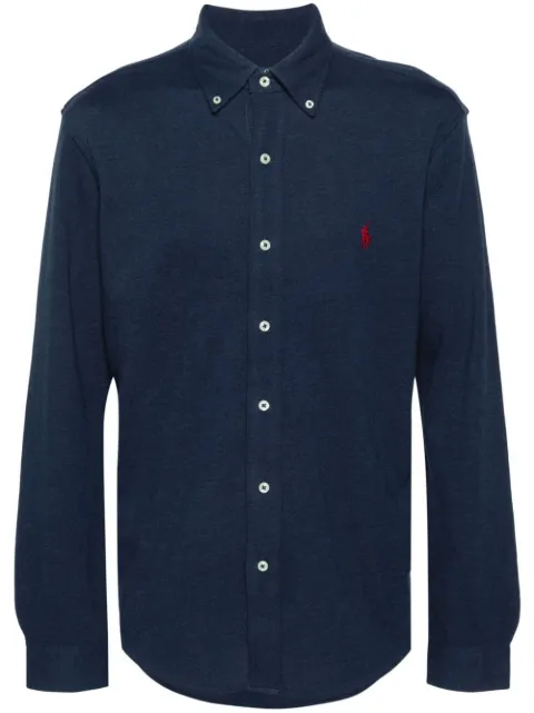 Polo Ralph Lauren logo-embroidered button-down shirt Blue 710654408081