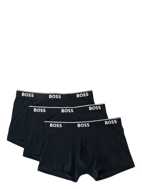 BOSS logo-waistband boxers (set of three) Blue 50475274