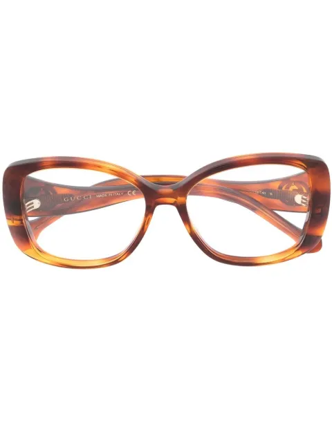 Gucci Eyewear GG1236O-002 HAVANA-HAVANA-TRANSPARENT Brown GG1236O