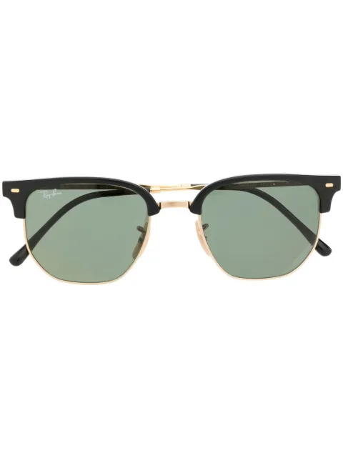 Ray-Ban contrasting-bridge detail sunglasses Black RB441660131