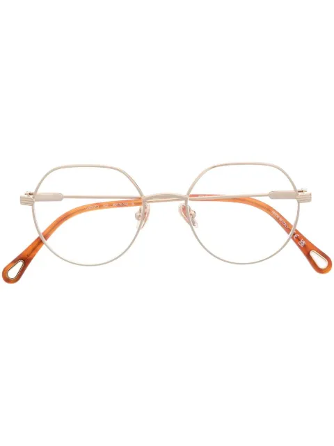 Chloé Eyewear round-frame optical glasses Gold CH0137O