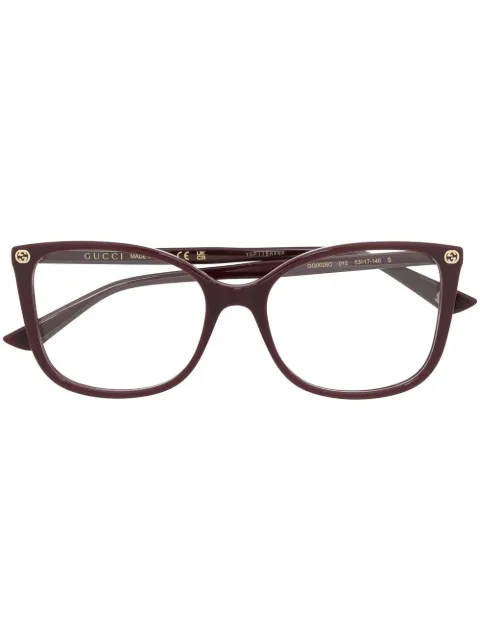 Gucci Eyewear cat-eye optical glasses Red GG0026O012
