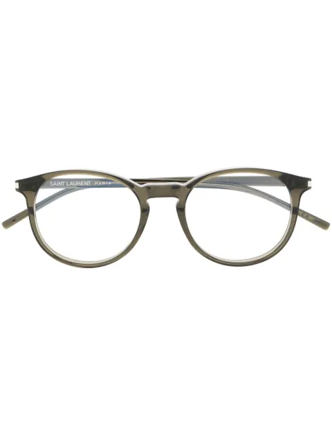 Saint Laurent Eyewear round-frame glasses Brown SL106