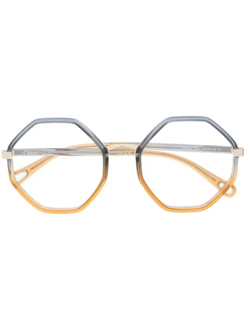 Chloé Eyewear round-frame glasses Yellow CH0132O