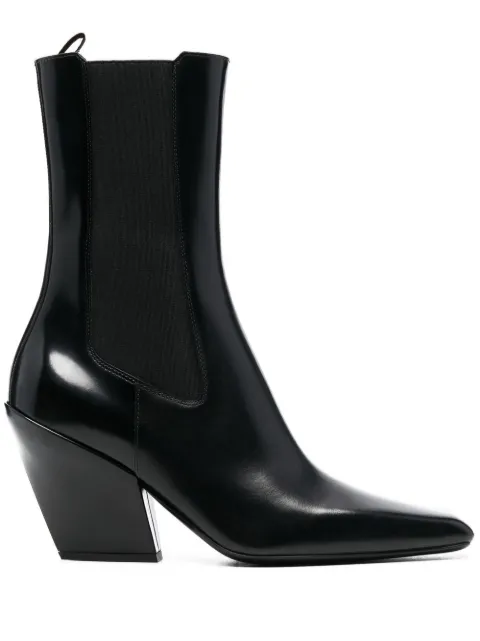 Prada 95mm sculpted heel boots Black 1U986MF075055