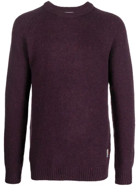 Carhartt WIP Anglistic speckled-knit jumper Purple I010977XX