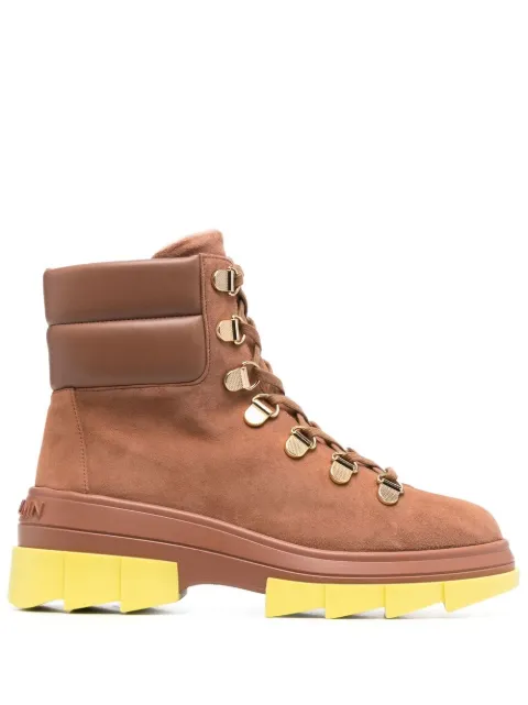 Stuart Weitzman Noho Hiker lace-up boots Brown NOHOHIKERSC739