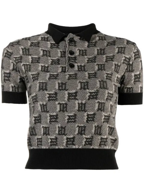 MISBHV monogram-pattern top Brown 122W155