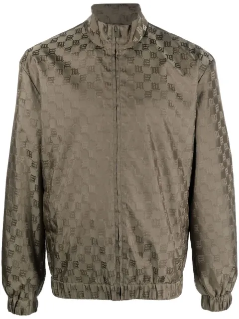 MISBHV monogram-pattern track jacket Green 122M419