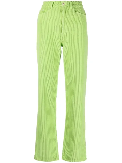 Wandler high-waisted corduroy trousers Green 150102