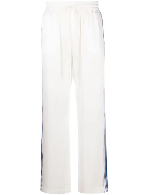 Casablanca Embleme de Caza track pants White MF22TR060