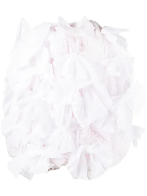Vivetta bow-detail minidress White H041V529