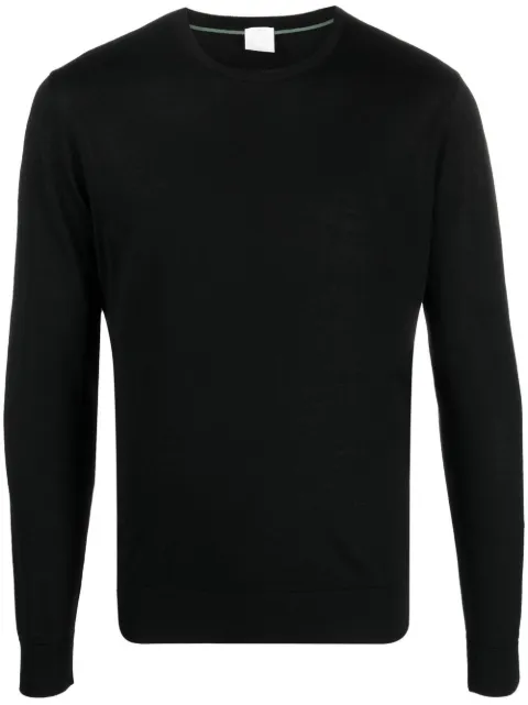 Pal Zileri crew-neck wool jumper Black V3M0M600HM701