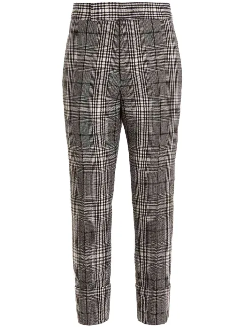 SAPIO checked trousers Black N7PRINCIPEDIGALLESU