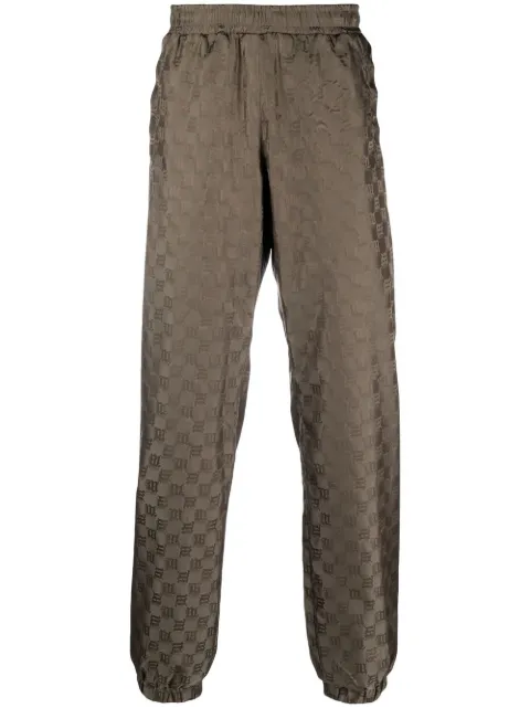 MISBHV monogram-pattern trackpants Green 122M316