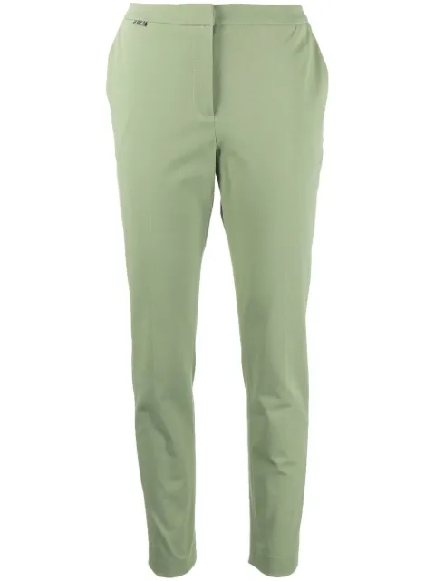 Le Tricot Perugia low-rise tapered trousers Green 76666