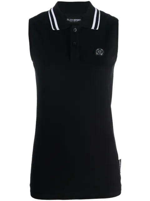 Plein Sport sleeveless polo shirt Black SACCWTK2711STE003N
