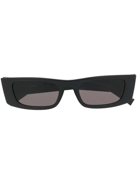 Saint Laurent Eyewear logo-print sunglasses Black SL553001