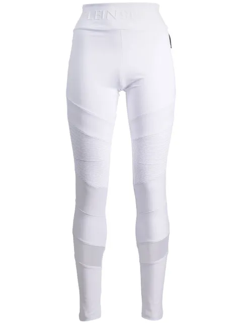 Plein Sport logo-waistband leggings White SACCWJT1677STE003N