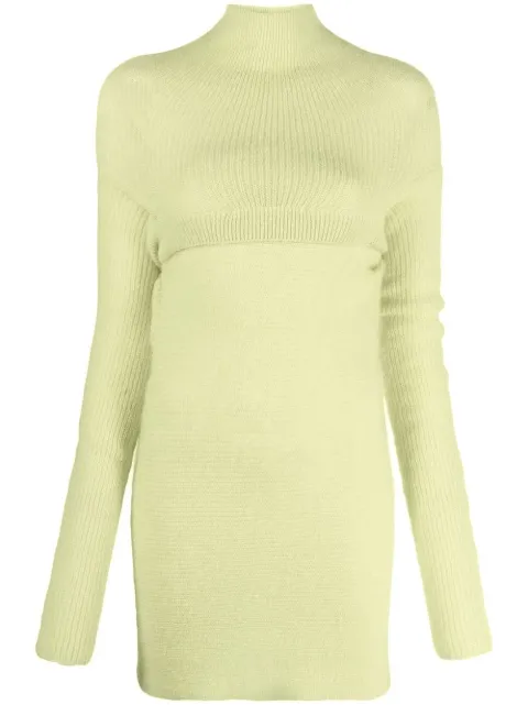Philosophy Di Lorenzo Serafini layered knitted dress Yellow A09267103