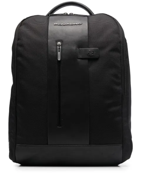 PIQUADRO logo-patch backpack Black CA4818BR2