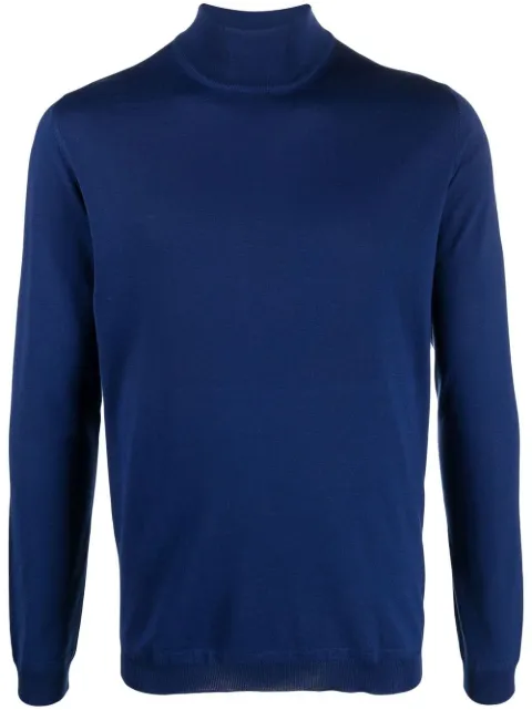 GOES BOTANICAL roll-neck knit jumper Blue 114