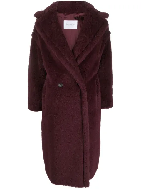 Max Mara Tedgirl double-breasted alpaca-wool coat Purple 2521016052600
