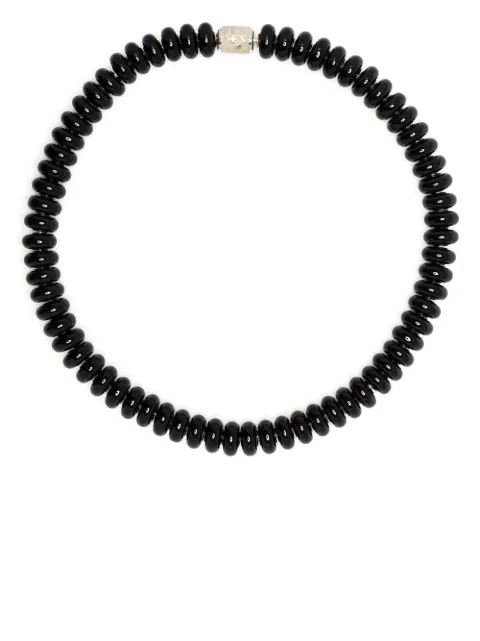 Lauren Rubinski beaded sterling silver necklace Black LR22NC16