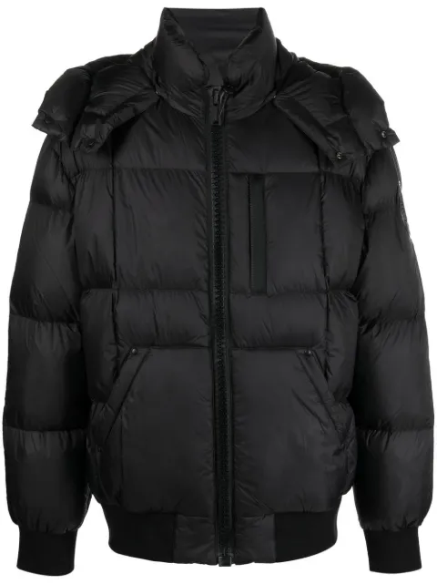 Moose Knuckles padded zip-ip coat Black M32MJ176