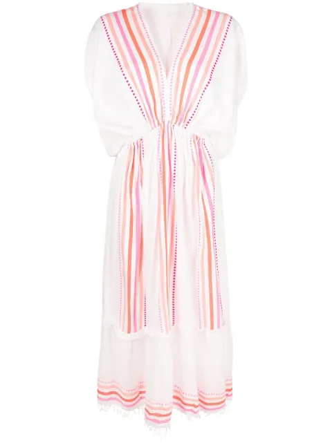 lemlem Eshe stripe-print dress Pink RW2321C1