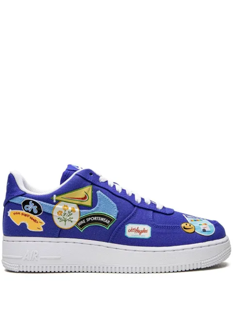 Nike Air Force 1 Low '07 PRM "Los Angeles Patched Up" sneakers Blue DX2306