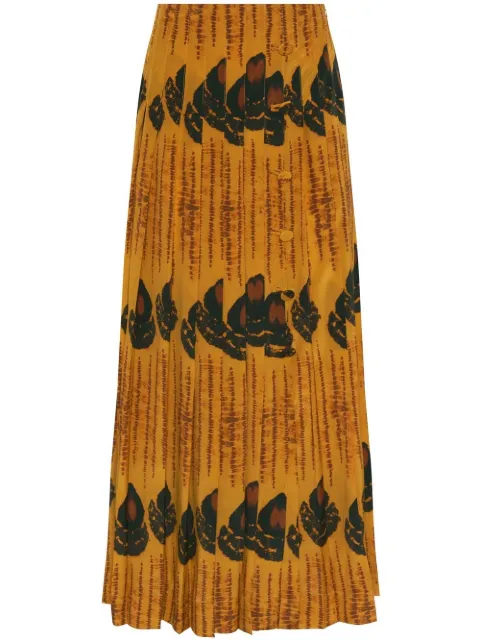 Altuzarra patterned pleated skirt Orange F2225008BYP014240709MARMALADETEARDROP