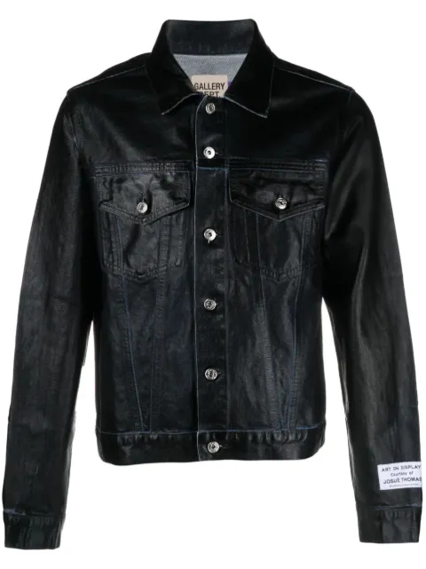 GALLERY DEPT. Andy logo-embroidered denim jacket Black ADJ6000