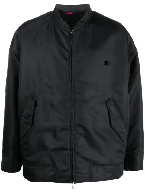 Valentino Garavani zip-up bomber jacket Black VCIM357TV