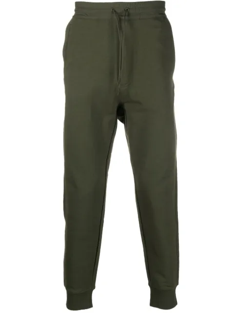 Y-3 tapered drawstring track pants Green HT4719