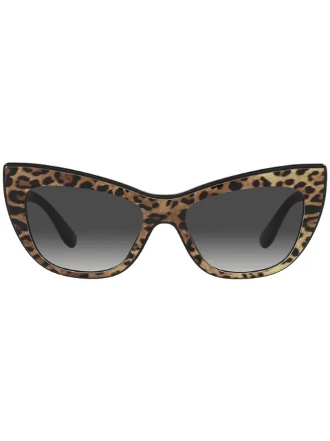 Dolce & Gabbana Eyewear leopard-print tinted sunglasses Brown VG4417VP38G