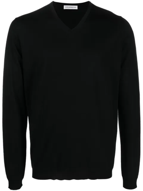 GOES BOTANICAL merino-wool V-neck jumper Black 137