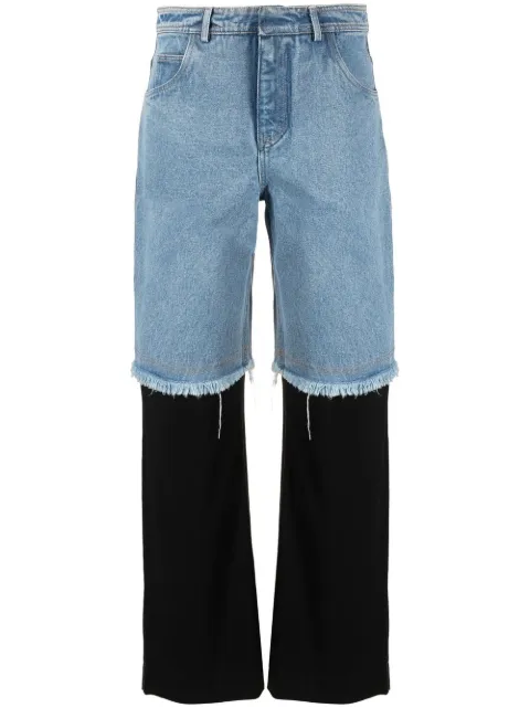 Christopher Esber Deconstruct straight-leg jeans Blue F22P02