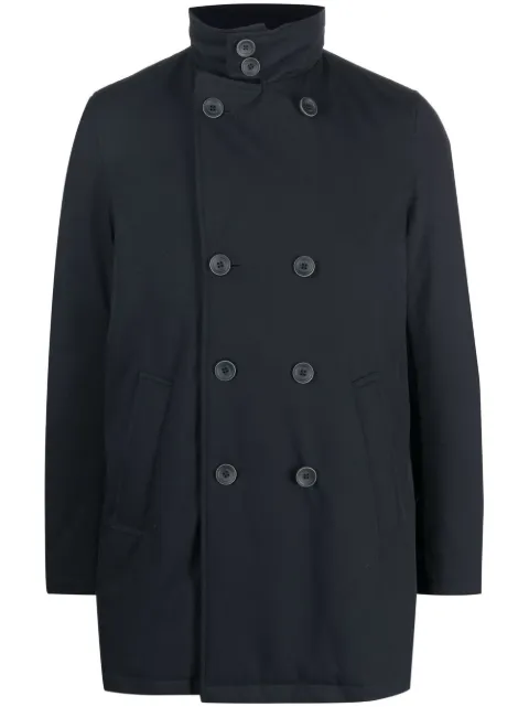 Herno quilted double-breasted coat Blue PI000957U12459