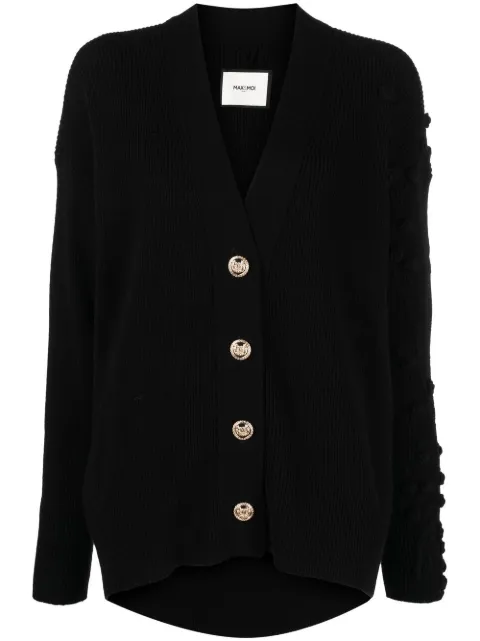 Max & Moi cashmere V-neck cardigan Black H22GALO