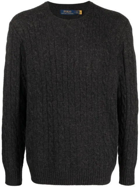 Polo Ralph Lauren wool-cashmere cable knit jumper Grey 710876762013