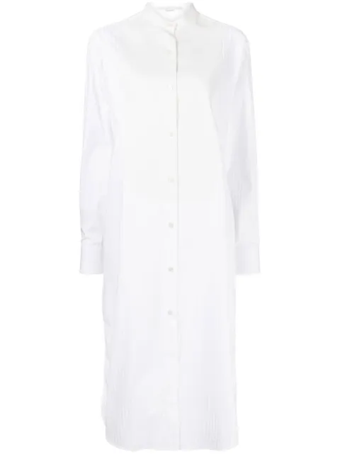 Stella McCartney striped cotton shirtdress White 6A00723AJ350