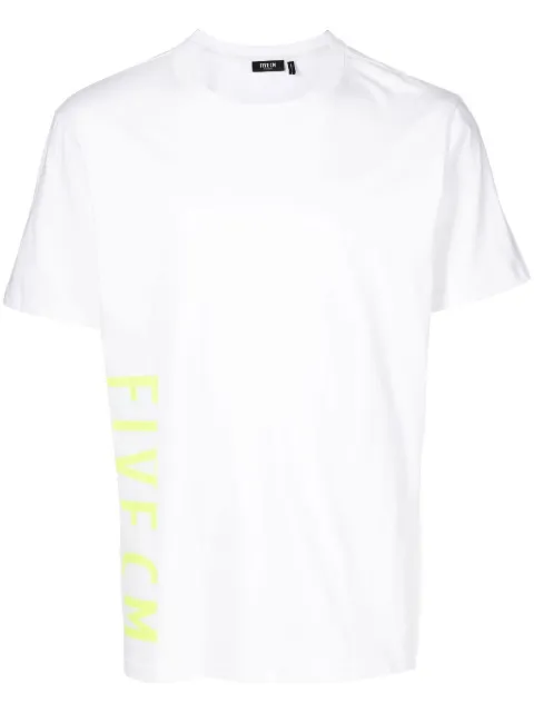 FIVE CM rear-logo crew-neck T-shirt White 5CXTEB1142U9C
