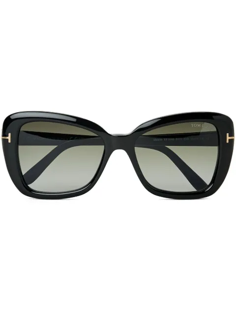 TOM FORD Eyewear oversize-frame sunglasses Black FT10085501B